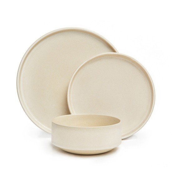 Bēšu keramikas trauku komplekts (18 gab.) Bonami Selection Malia