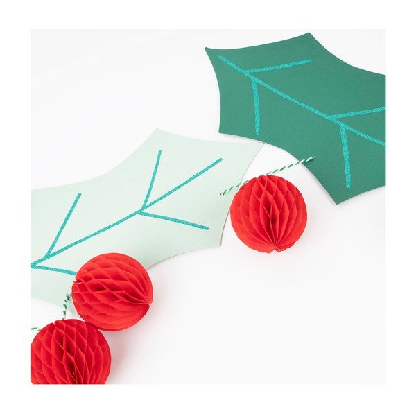 Virtene ar Ziemassvētku motīvu 244 cm Holly – Meri Meri-image-3