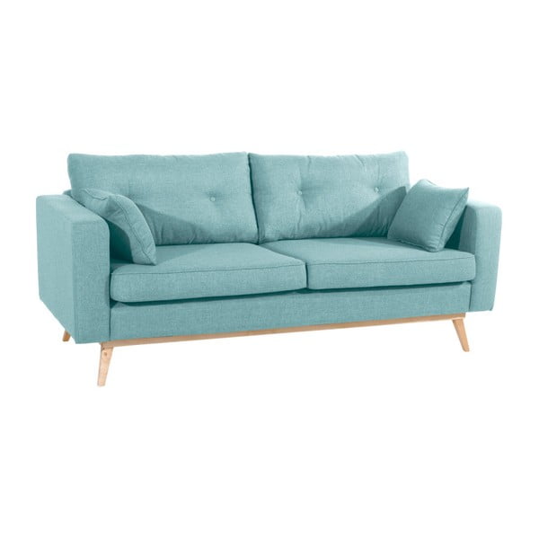 Gaiši zils trīsvietīgs dīvāns Max Winzer Tomme