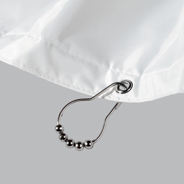 Spīdīgas sudraba krāsas dušas aizkaru āķi (12 gab.) 3,5 cm Anello – Spirella-image-3