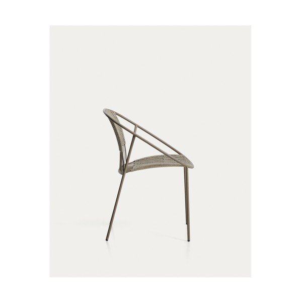 Pelēkbrūns dārza krēsls Atrani – Kave Home-image-4