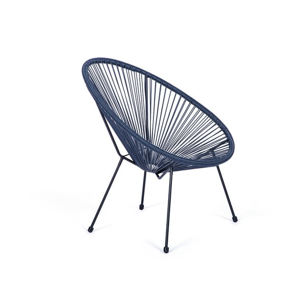 Zils dārza krēsls no mākslīgās rotangpalmas Bonami Selection Avocado-image-1