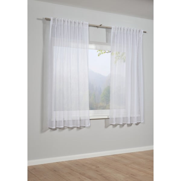 Balts aizkars 175x140 cm Grafik – Gardinia-image-1