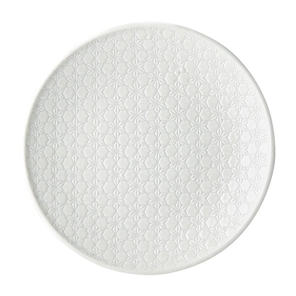 Balts keramikas šķīvis MIJ Star, ø 25 cm