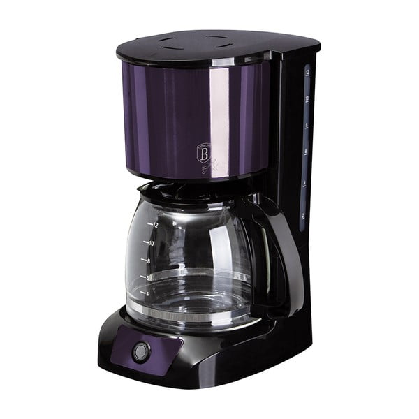 Violets kafijas automāts ar filtru Purple Metallic Line – BerlingerHaus