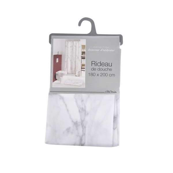 Dušas aizkars 180x200 cm Marbre – douceur d'intérieur-image-1