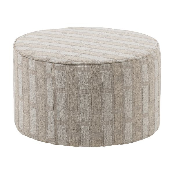 Bēšs pufs no šenila auduma Sarli – WOOOD