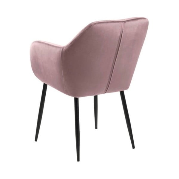 Rozā polsterēts ēdamistabas krēsls Emilia – Actona-image-3