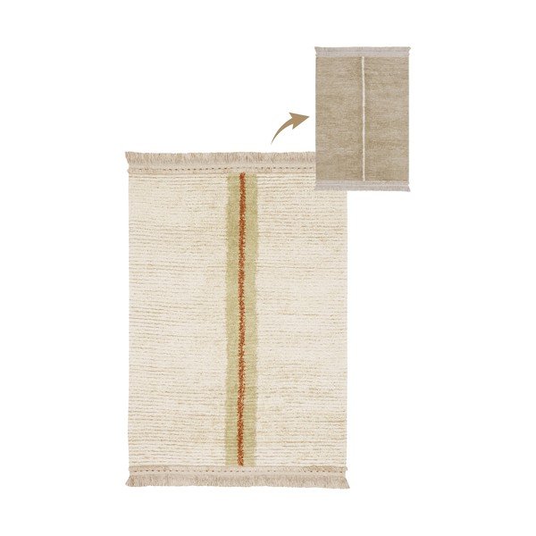 Bēšs kokvilnas paklājs 140x200 cm Duetto Sage – Lorena Canals-image-3