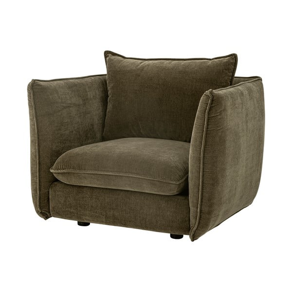 Tumši zaļš samta atpūtas krēsls Austin – Bloomingville-image-4