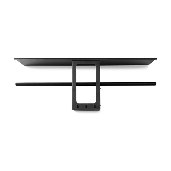 Melns tērauda sienas pakaramais ar plauktu 100 cm Luno Small – Spinder Design-image-3