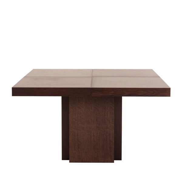 Tumši brūns pusdienu galds TemaHome Dusk, 130 x 130 cm