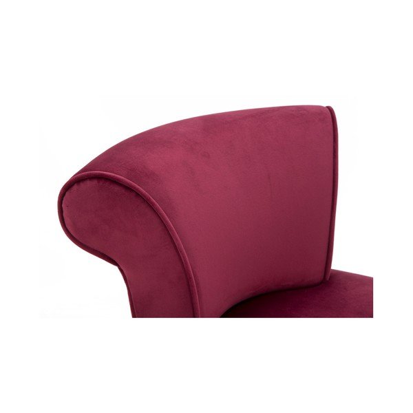 Mīksts krēsls bordo sarkanā krāsā ar zemu atzveltni Mauro Ferretti Paris-image-4