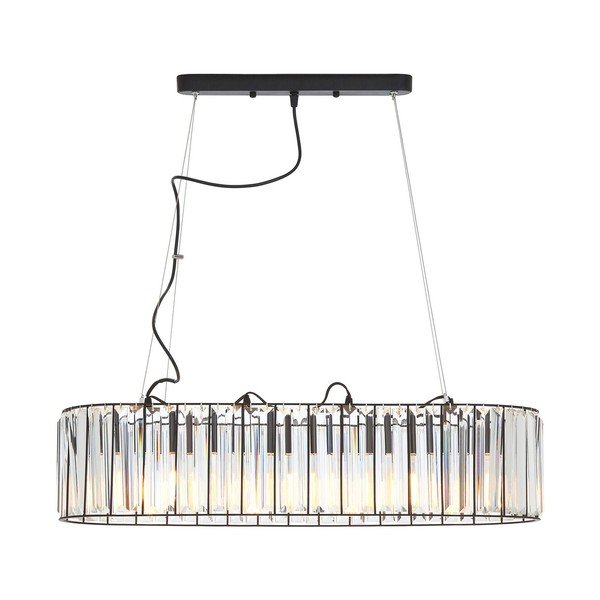 Metāla piekaramā lampa ar stikla abažūru Akiko – Premier Housewares-image-3