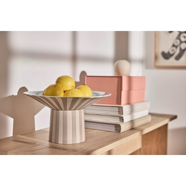 Bēša akmensmasas bļoda ø 30 cm Toppu – OYOY Living Design-image-2