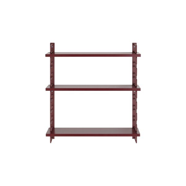 Sarkans daudzlīmeņu metāla sienas plaukts 54 cm Iseo – Ellos Home-image-2