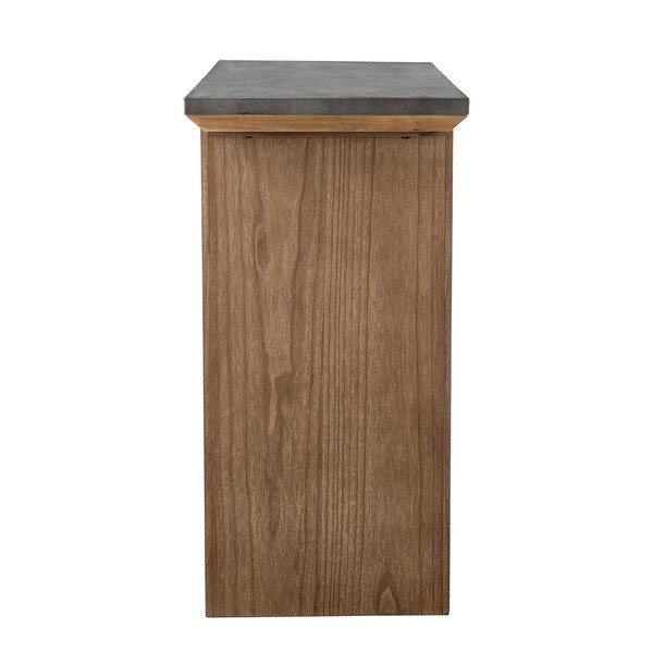 Dabīga toņa konsoles galds ar metāla virsmu 40x110 cm Riva – Bloomingville-image-3