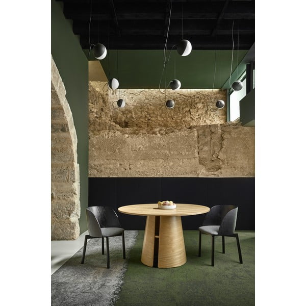 Dabīga toņa apaļš ēdamgalds ar ozolkoka imitāciju ø 137 cm Cep – Teulat-image-3