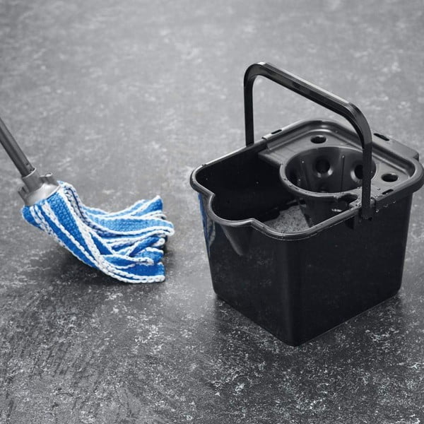 Pelēks birstes spainis no pārstrādātas plastmasas Addis Eco Range, 12 l-image-1