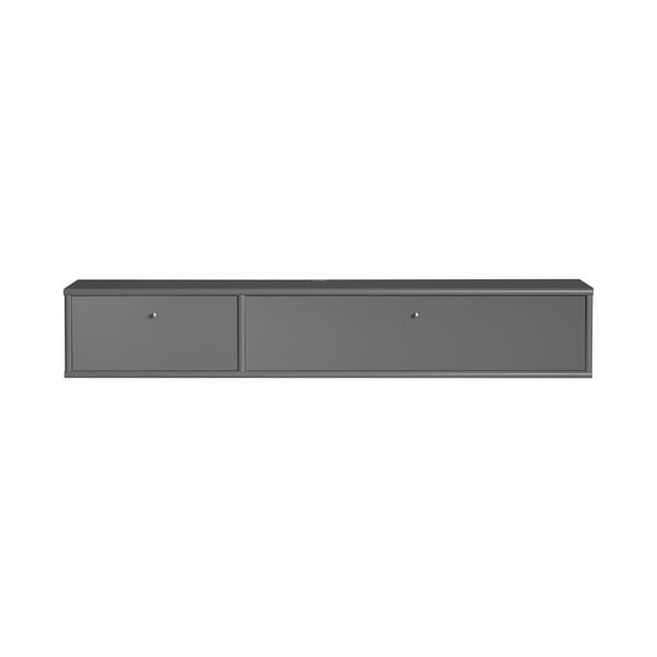 Antracīta pelēks TV galdiņš 136x22 cm Mistral – Hammel Furniture