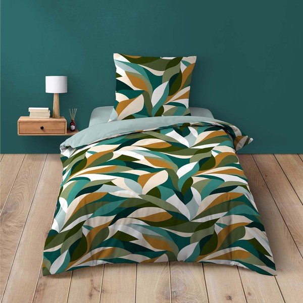 Vienguļamā kokvilnas gultas veļa 140x200 cm Swan – douceur d'intérieur