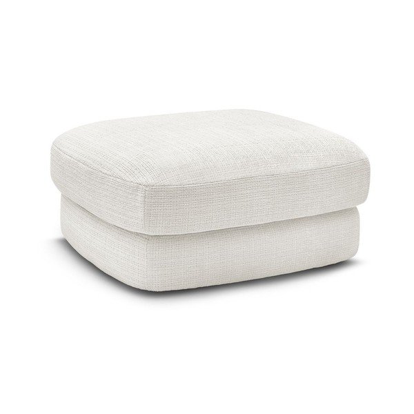 Balts kāju soliņš no šenila auduma Leonore – Bobochic Paris