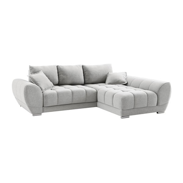 Gaiši bēšs Windsor & Co Sofas Cloudlet dīvāns, labais stūris