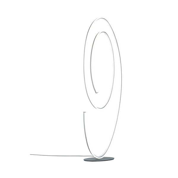 Pelēka LED stāvlampa ar metāla abažūru (augstums 175 cm) Ciola – CINQUE