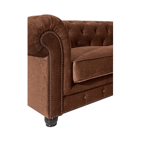 Brūns dīvāns Max Winzer Orleans Velvet, 196 cm-image-3