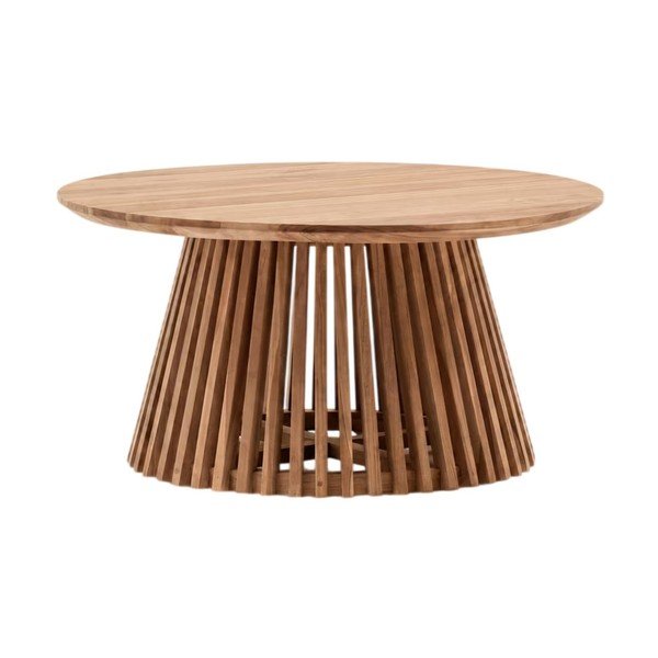 Žurnālgaldiņš no tīkkoka Kave Home Irune, ⌀ 80 cm