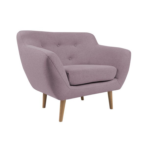 Rozā krēsls ar gaišām kājām Mazzini Sofas Sicile-image-3