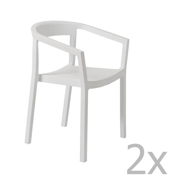 2 baltu dārza krēslu komplekts Resol Peach
