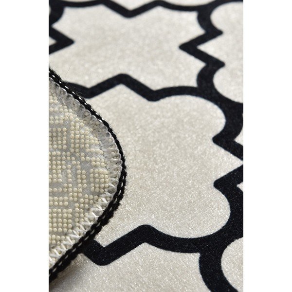 Melns/bēšs vannas istabas paklājiņš 40x60 cm Kupa – Foutastic-image-2