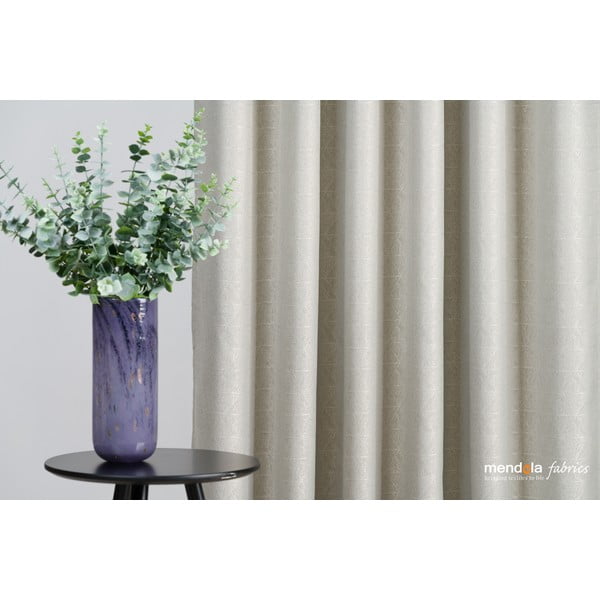 Bēšs aizkars 140x260 cm Teorema – Mendola Fabrics-image-3