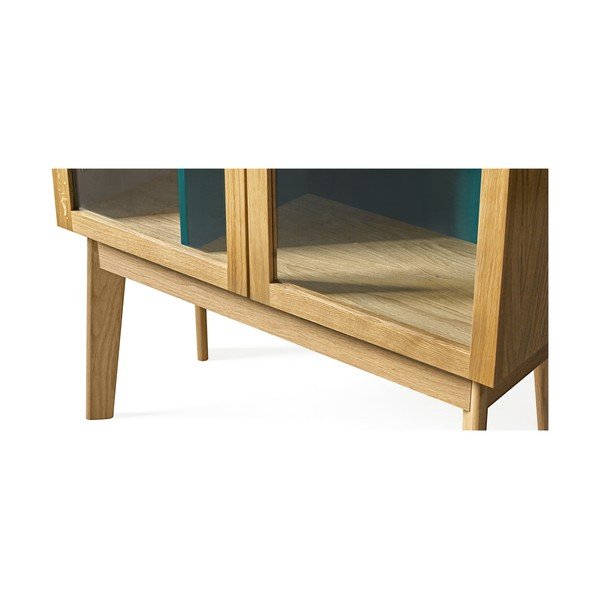 Tirkīza zila vitrīna Woodman Avon-image-4