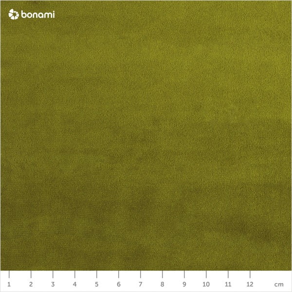 Zaļš samta stūra dīvāns ar melnām kājām Kooko Home Lento, kreisais stūris-image-1