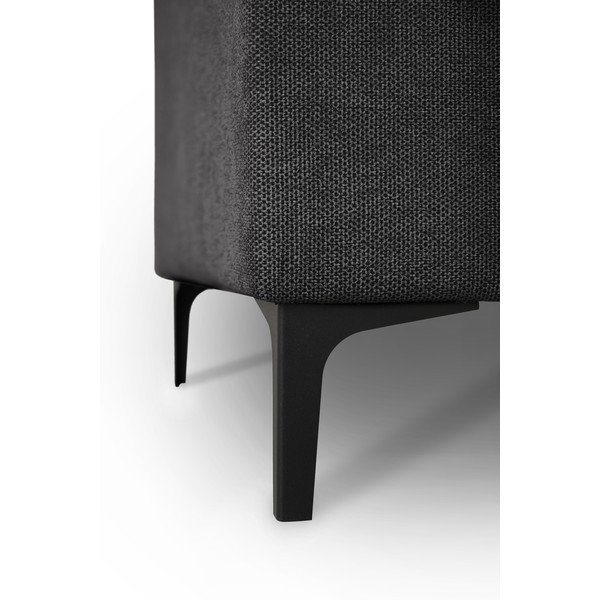 Antracīta pelēks stūra dīvāns no šenila auduma (ar kreiso stūri/U veida) Fabian – Scandic-image-4