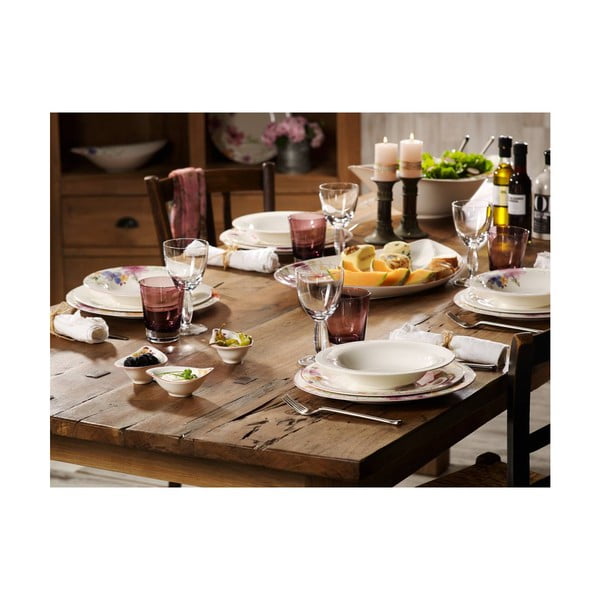 Balts porcelāna dziļais šķīvis Villeroy & Boch New Cottage, ⌀ 23 cm-image-1