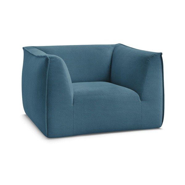 Zils velveta atpūtas krēsls Giorgia – Bobochic Paris