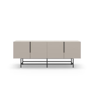 Krēmkrāsas zema kumode 200x77,5 cm Eldia – Marckeric