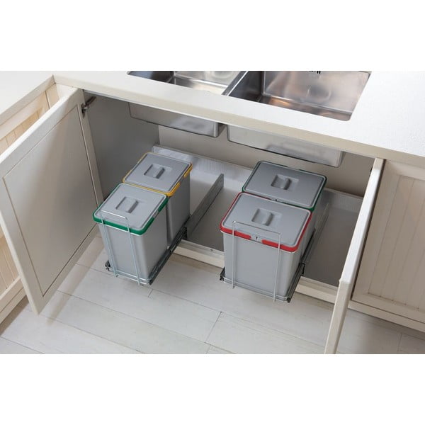 Plastmasas atkritumu tvertne šķirotiem atkritumiem/iebūvēta 24 + 8 + 8 l Ecofil – Elletipi-image-1