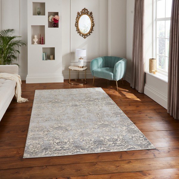 Pelēks/krēmkrāsas paklājs 160x235 cm Imperial Grey – Think Rugs-image-1