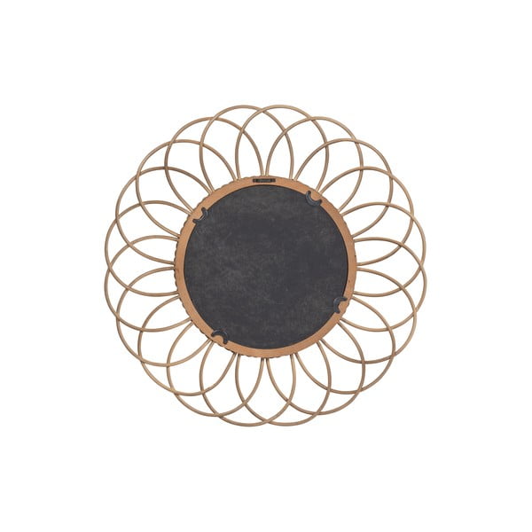 Sienas spogulis ar bambusa rāmi ø 59 cm Flores – Basiclabel -image-4