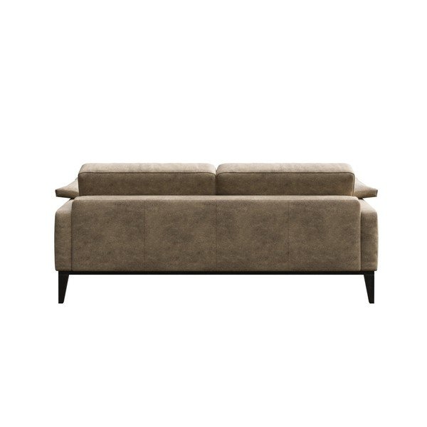 Bēšs ādas imitācijas dīvāns MESONICA Musso, 173 cm-image-3