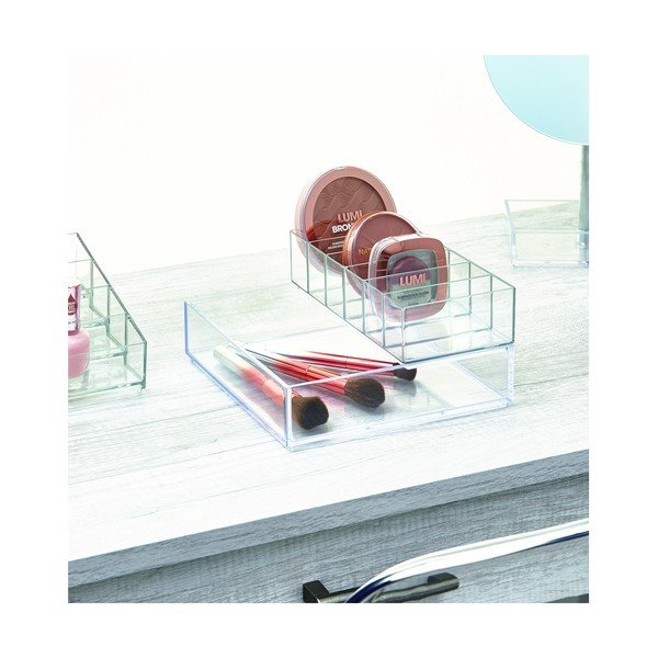 Caurspīdīgs organizators iDesign Clarity, saliekams, 20 x 20 cm-image-1