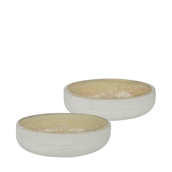 Baltas/bēšas akmens bļodiņas (2 gab.) Sand Grain – Mette Ditmer Denmark