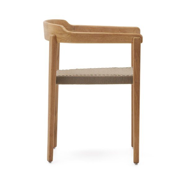 Dabīga toņa masīvkoka dārza krēsls Icaro – Kave Home-image-3
