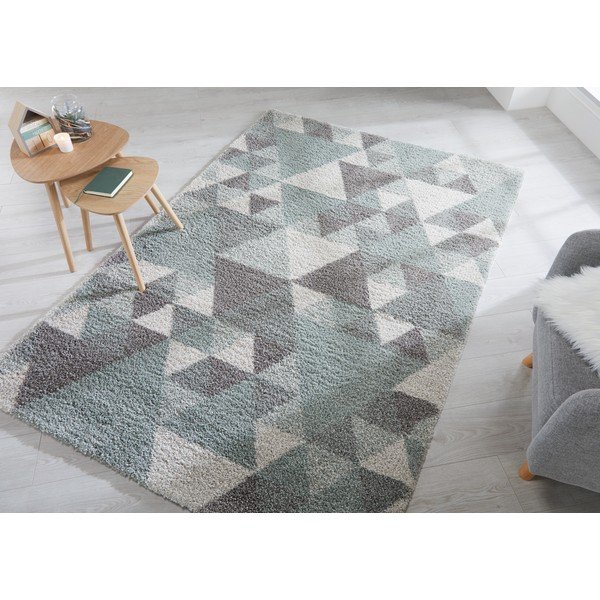 Zaļš un krēmkrāsas paklājs Flair Rugs Nuru, 160 x 230 cm-image-1