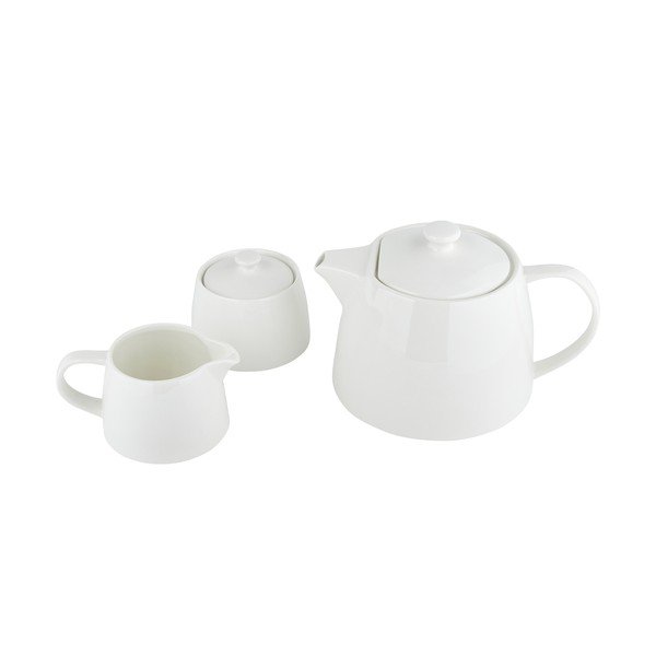 Balta porcelāna tējkanna Mikasa Ridget, 1,4 l-image-3