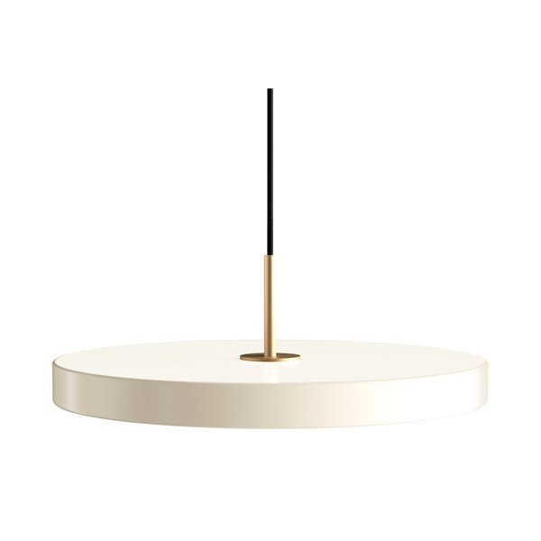 Krēmkrāsas LED piekaramā lampa ar regulējamu spilgtumu un metāla abažūru ø 43 cm Asteria Plus Medium – UMAGE